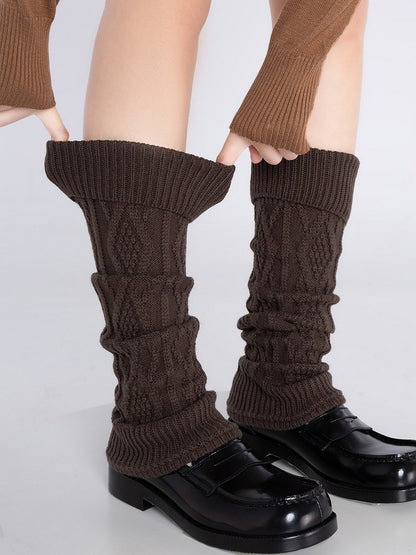 Leg Colors 4 Knitted Diamond Warmers Stitch