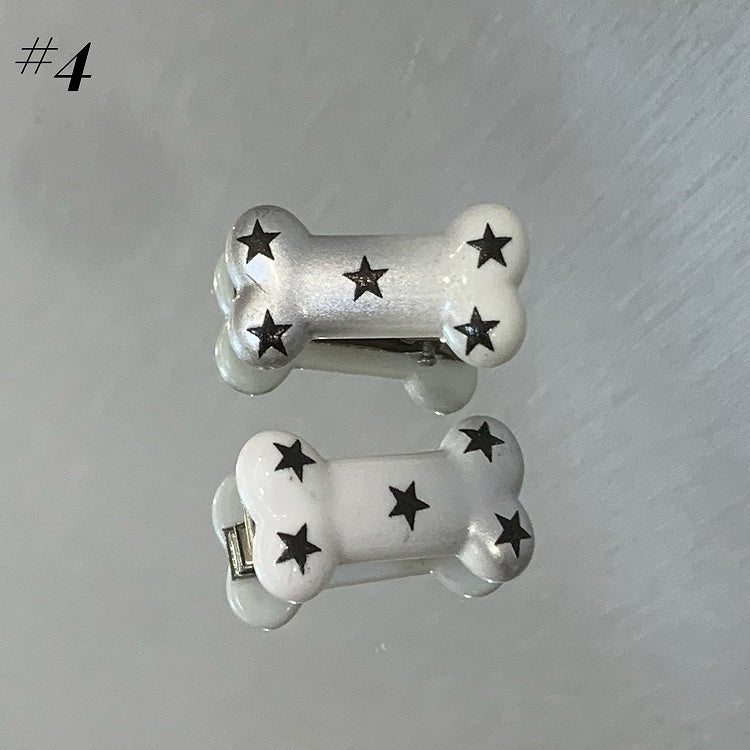 Y2K Bone/ Fish-Shaped Hairclips