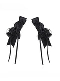 with Hairclips Gothic Ribbon Streamers Rose Black/Champagne/White