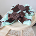 Trim GreenBrown Hairclips Decorated Chocolate Lace Bowknot
