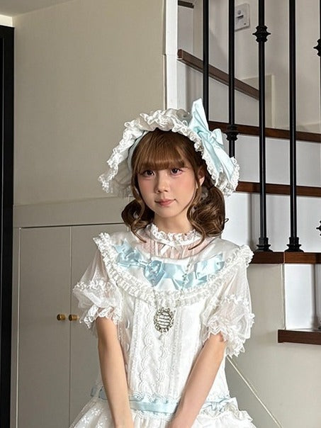 Elegant Bowknot Lolita Hat in Two Color Variants - Miss Cube Dressworks