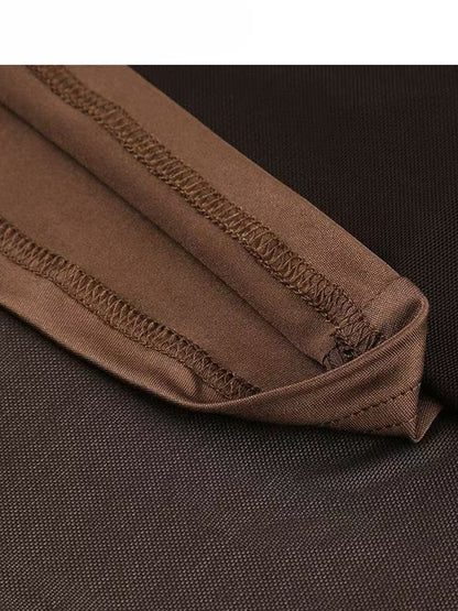 Design Print Millard Fashion Asymmetrischer Saum Lila + Kleid Cami