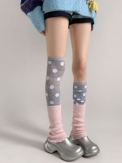 Ribbed Leg Cuff Warmers Ruffle