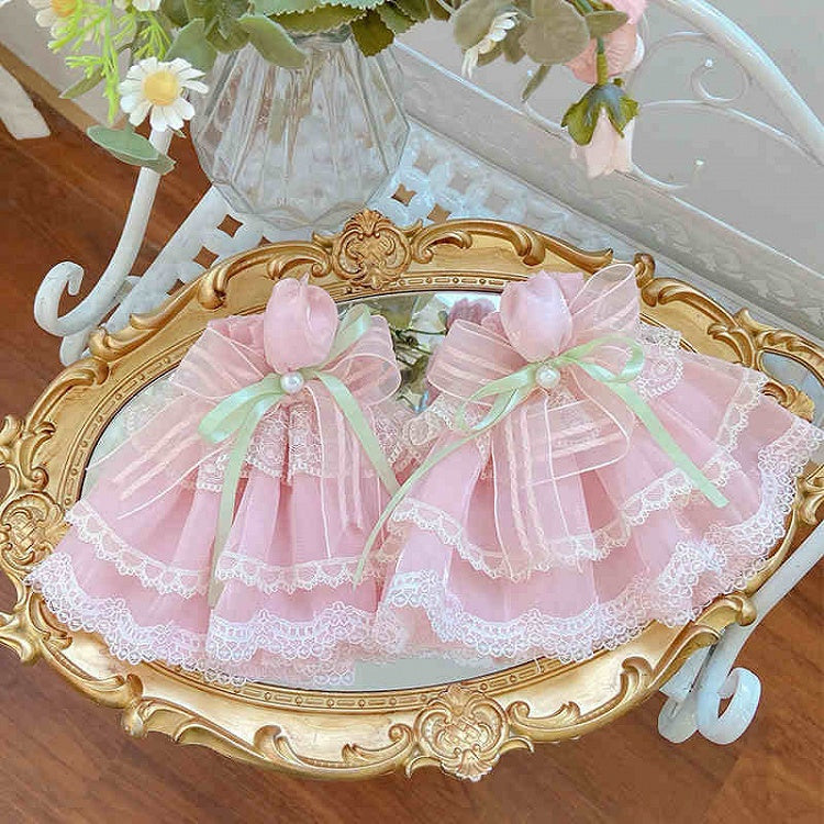 カフス / ピンク ブルー グリーン リスト チューリップ