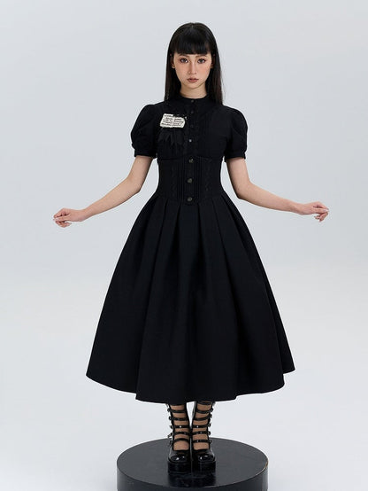 Skirt Lolita Corset Belt High Long Black Waist