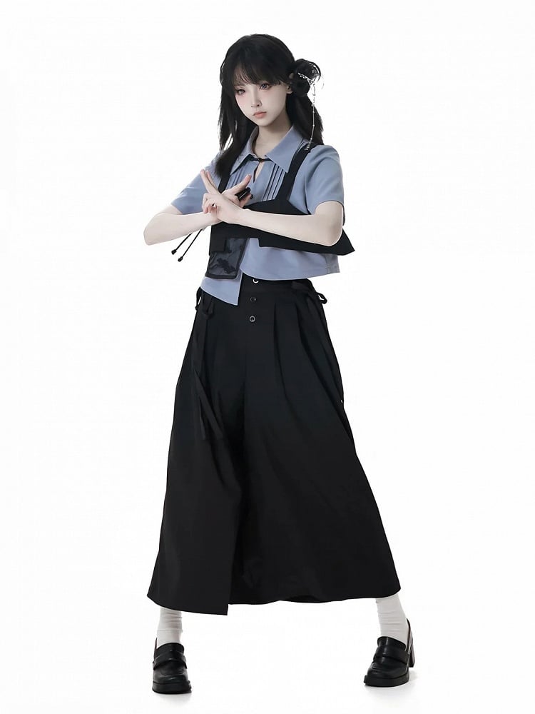 Stickerei-Knopf Cheongsam-Stil Top Schwarz Kiefer Baum Knoten