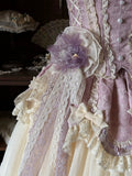 Blue / Brooch Flower Pink Green Purple