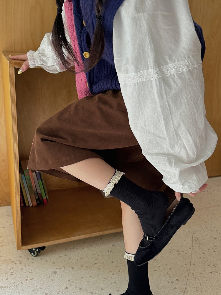 Options Sweet Calf Lace-Trimmed 7 Socks