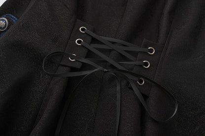 Lange Lolita Blau Ouji Mode Schwarz Aristokrat Weste Dunkel und