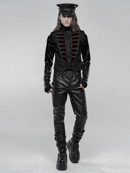 Black Gothic Men's Red Gorgeous Vest