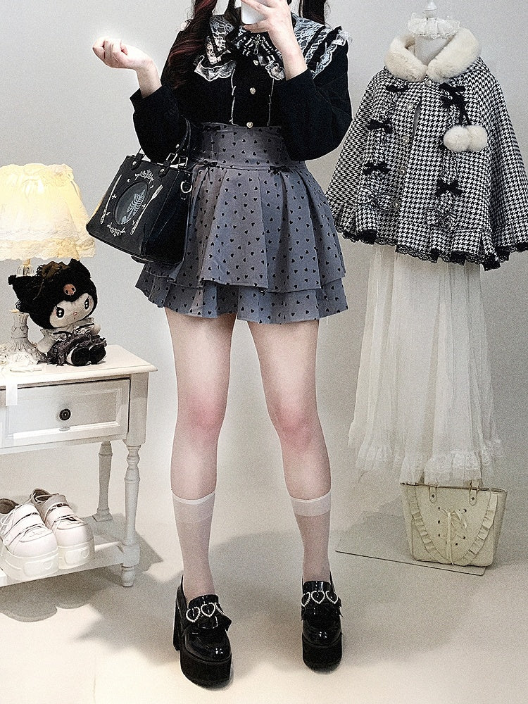 with Blouse Style Romance Lace Kei Jirai Dark | Pointed Chiffon