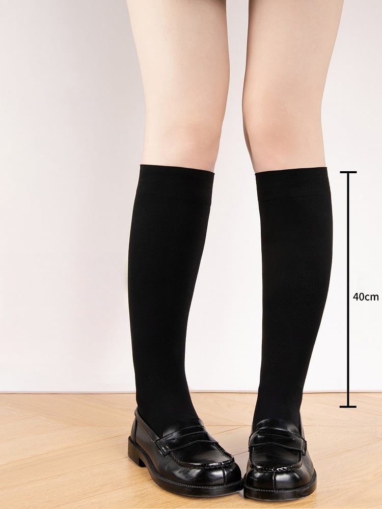 Chaussettes antidérapantes 40 cm, 3 couleurs, compression amincissante pour mollets