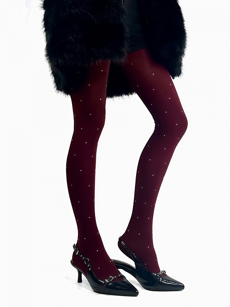 Warm Polka-dot Pattern 3 Tights Colors