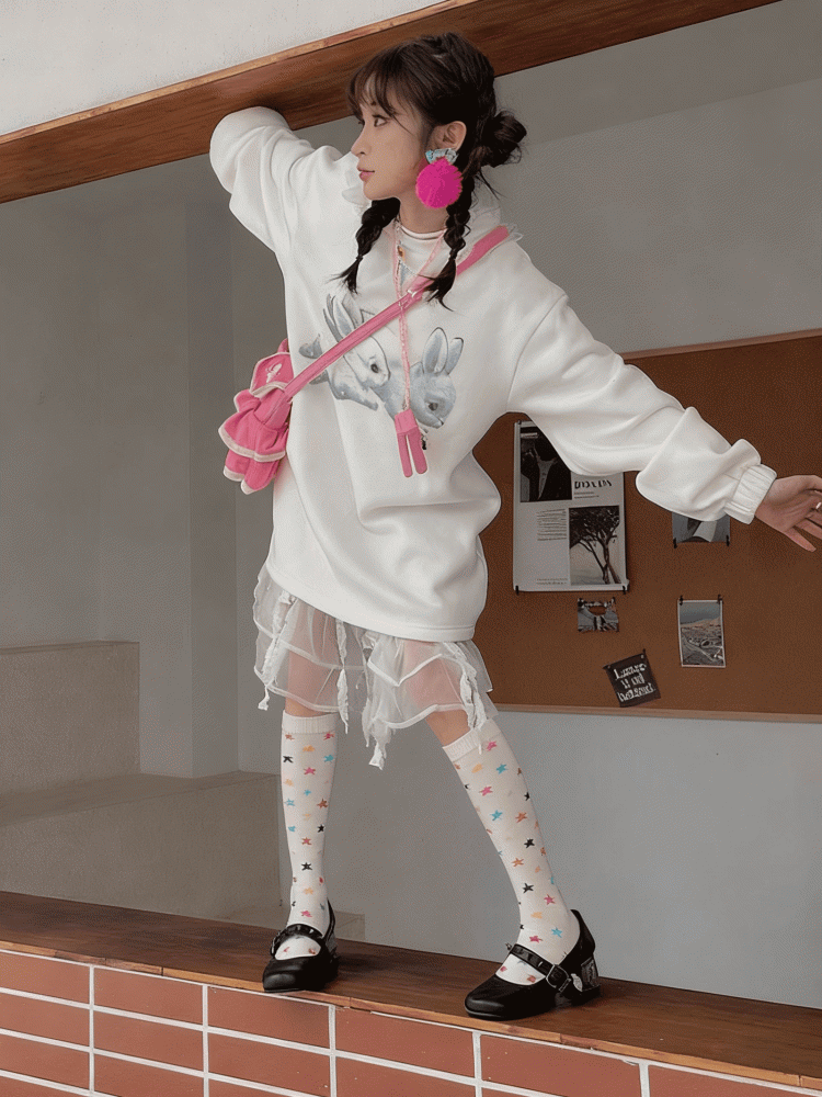 Length Stars Options Multi-Color Stockings Pattern 2