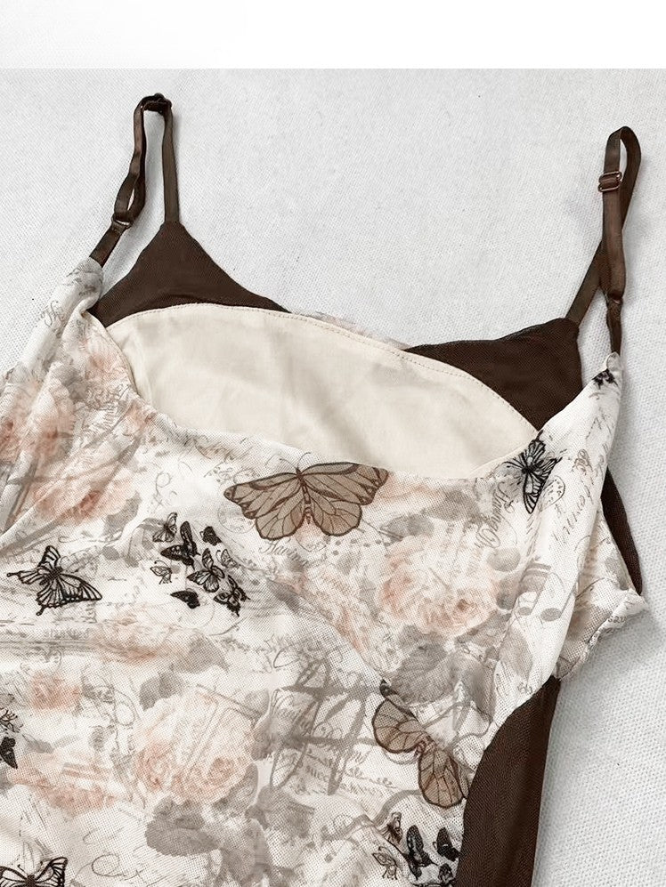 Print Dress Colorful Butterfly Cami Bittersweet Glamorous