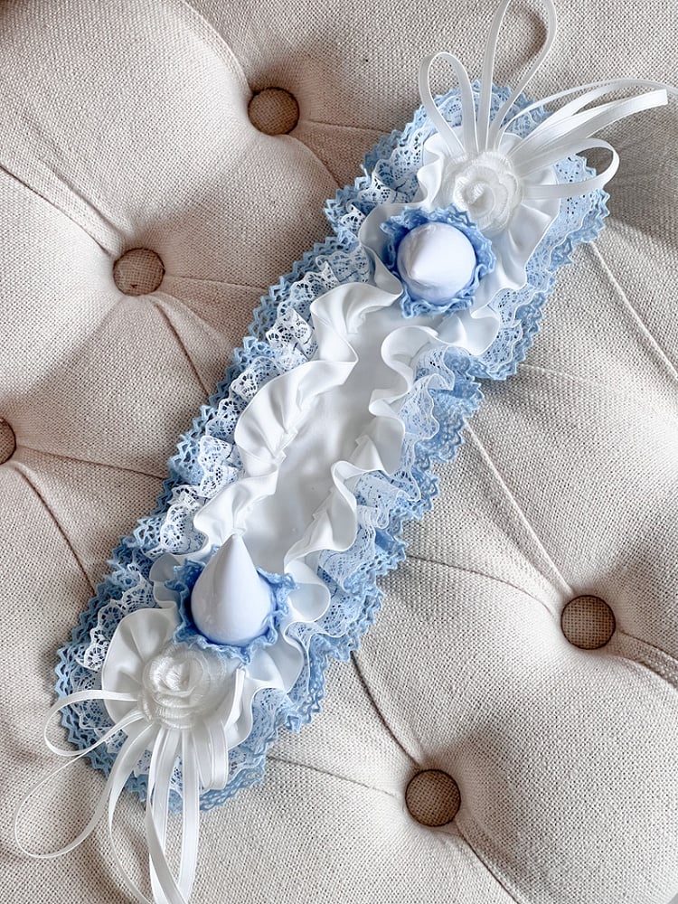 Lace and Color Hairband Devil 8 – Accents with Horn Ruffles Gothic Options