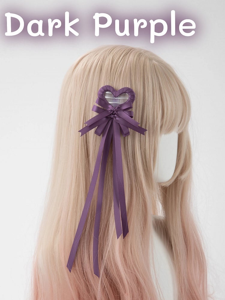 Clip Hair (Single Heart Bow