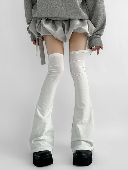Flared Solid-Color 4 Warmers Colors Leg