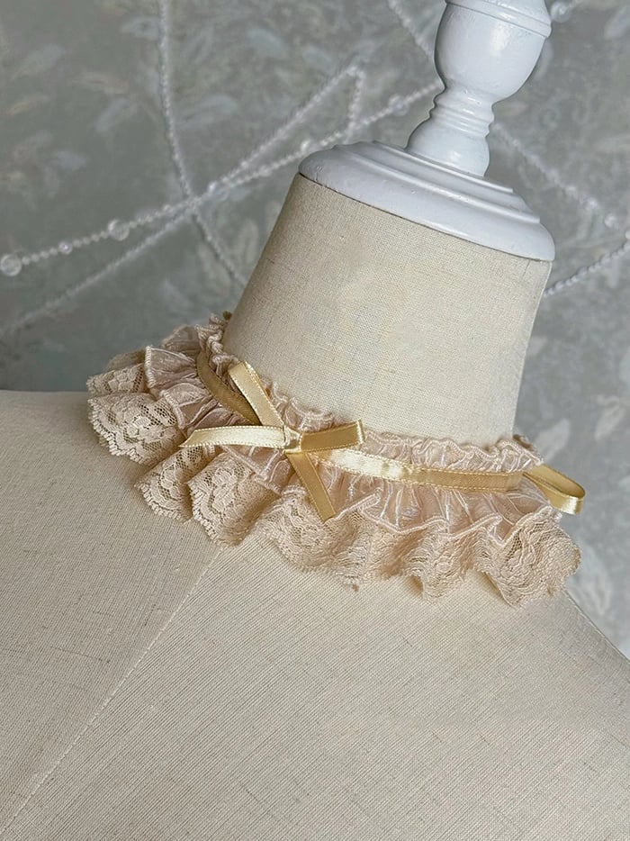 Champagner Choker / Silber SchwarzGold