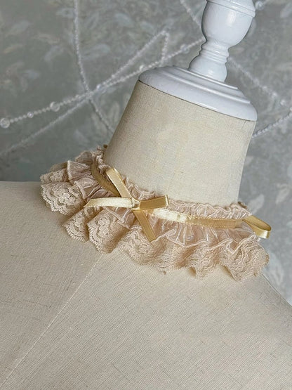 Champagner Choker / Silber SchwarzGold