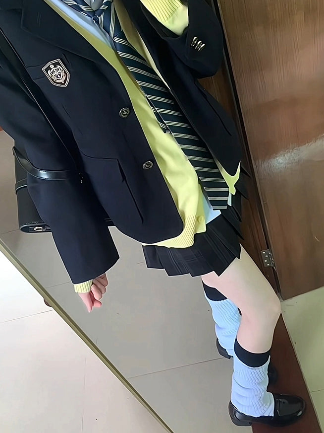 Uniform Calf JK 60CM/100CM Socken Stricklänge Weiß