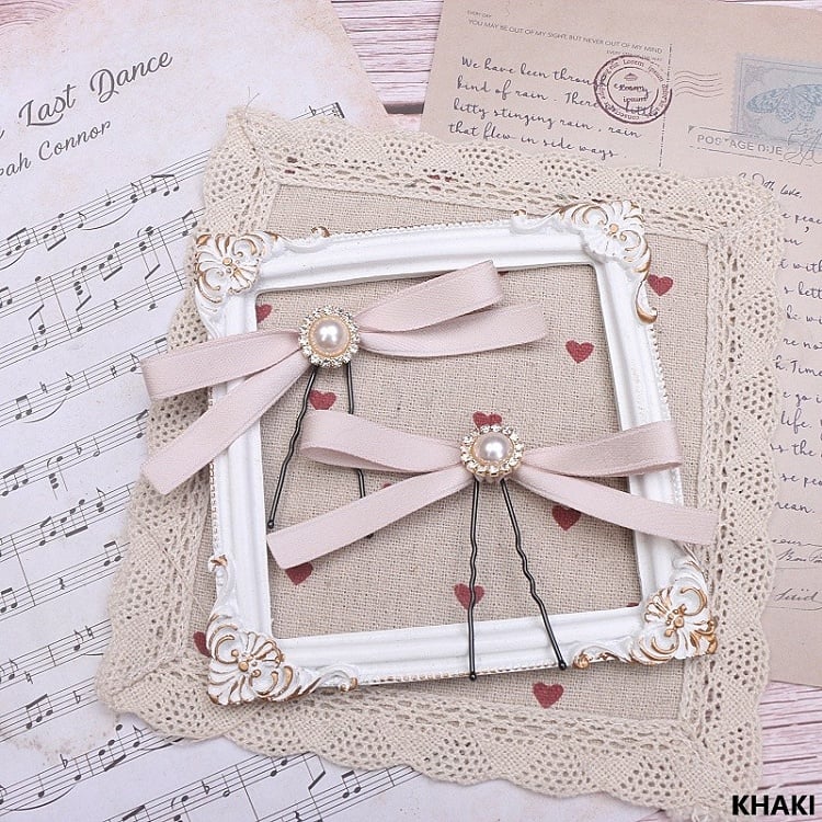 Bowknot Hair 6 Pearl Kei Clip Color Jirai Options