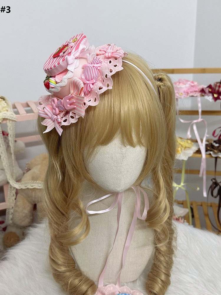 Sweet Candy Box Lolita Color Options 7 Shaped Mini Hat