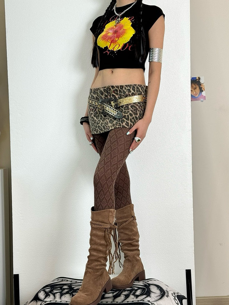 Pattern Colors 5 Tights Floral Retro