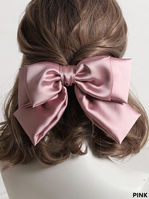 9 Color Options Sweet Lolita Satin Large Bowknot Hairclip