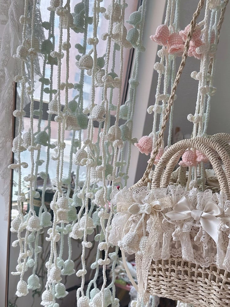 Beige Belt Waist Lily Crocheted the of Valley