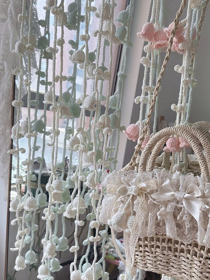 Beige Belt Waist Lily Crocheted the of Valley