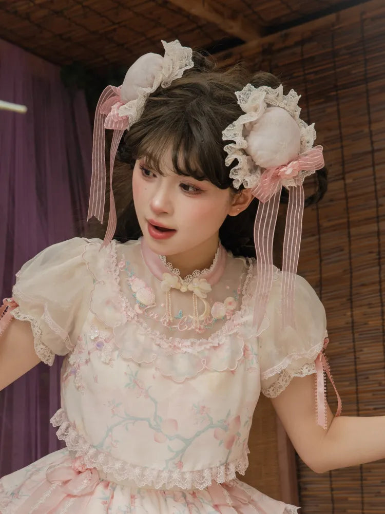 Rosa Han Lolita Haarspange