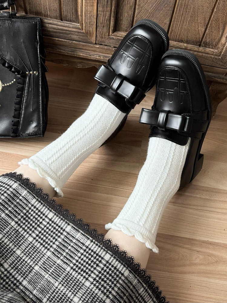 ボウフィットのローファートップ、スリッポンシューズ、チョコレートブラック