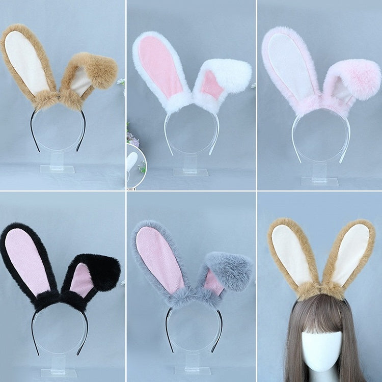 Bunny 5 Ear Faux Lolita KC Sweet Fur Colors