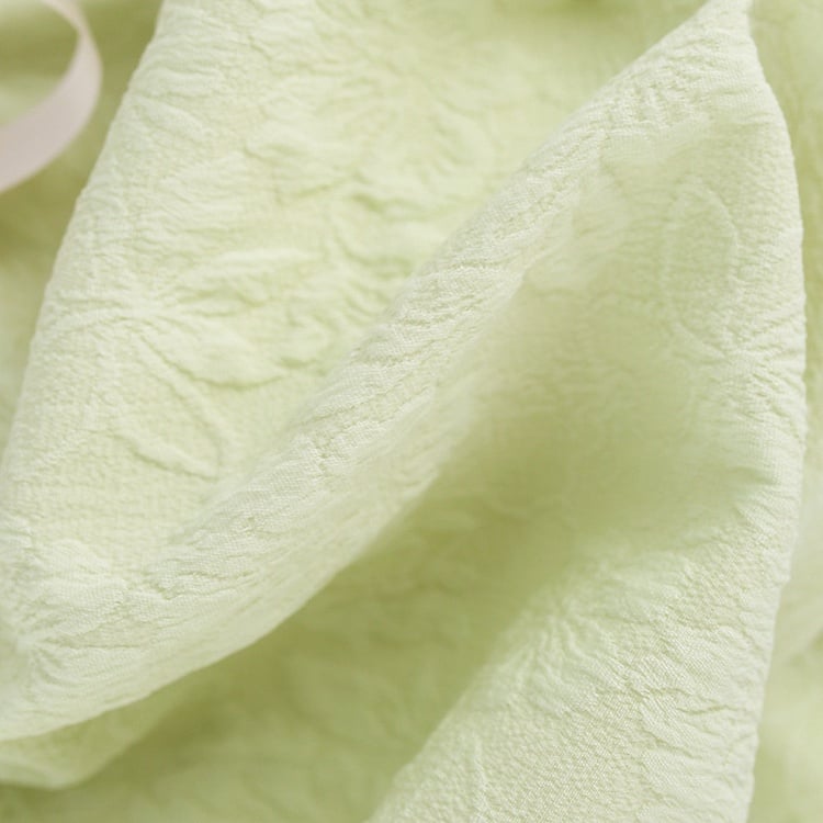 Robe Vert Rose à Licou Broche Fleurie - Sérendipité