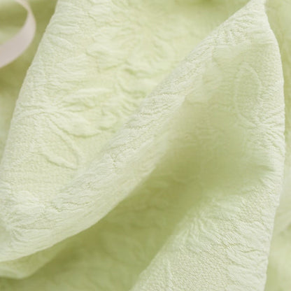 Robe Vert Rose à Licou Broche Fleurie - Sérendipité