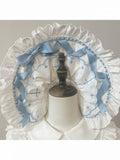 Lolita Bonnet with Bow & Cross Pattern in 4 Colors - MUYU