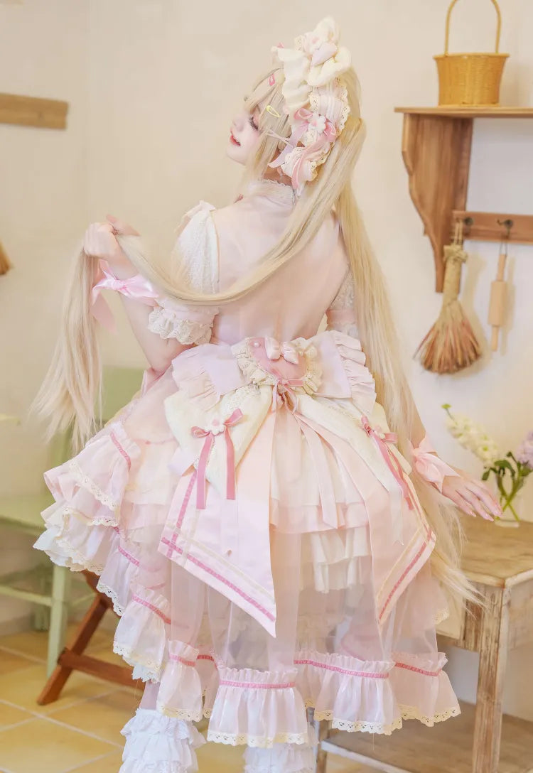 KCブルー/スイートピンクの蝶結び