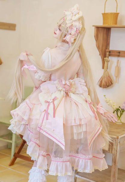 KCブルー/スイートピンクの蝶結び