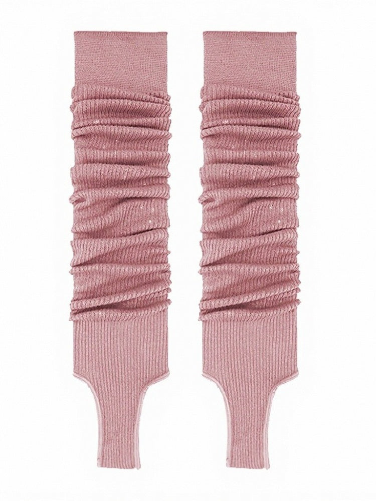 Minimalist Ribbed Ruffle Leg Warmers in 7 Colors - ModaSwings