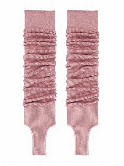 Minimalist Ribbed Ruffle Leg Warmers in 7 Colors - ModaSwings