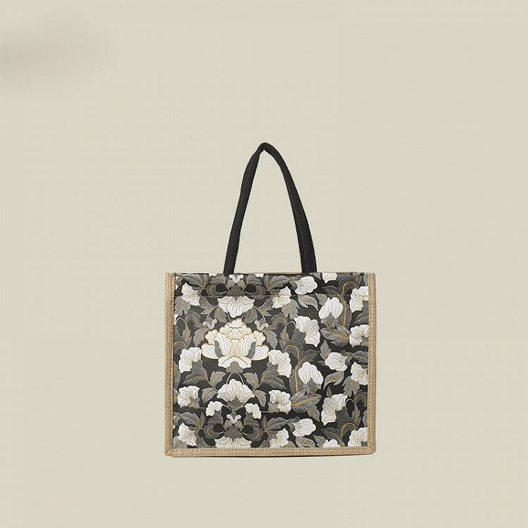 4 Colors Embroidery Handbag Flower