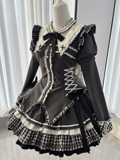 Straight Detachable Gray Sleeves Dark