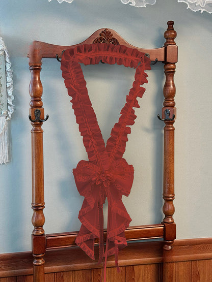 ブラックパープルリボン / レッドベージュ