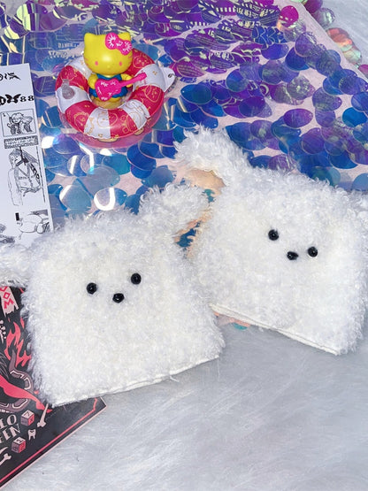 子犬の耳のデザインレッグウォーマー