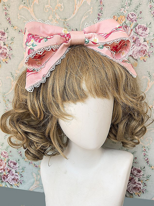 Print 4 in colors Bow Available Sweet Strawberry Lolita KC