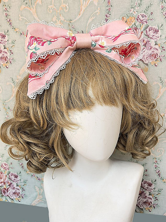 Print 4 in colors Bow Available Sweet Strawberry Lolita KC
