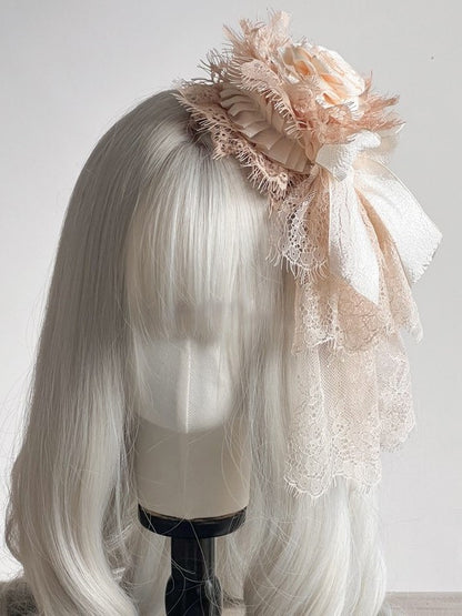 Lace Details Options – Mini Color Mesh Hat 6 Flower Gothic with