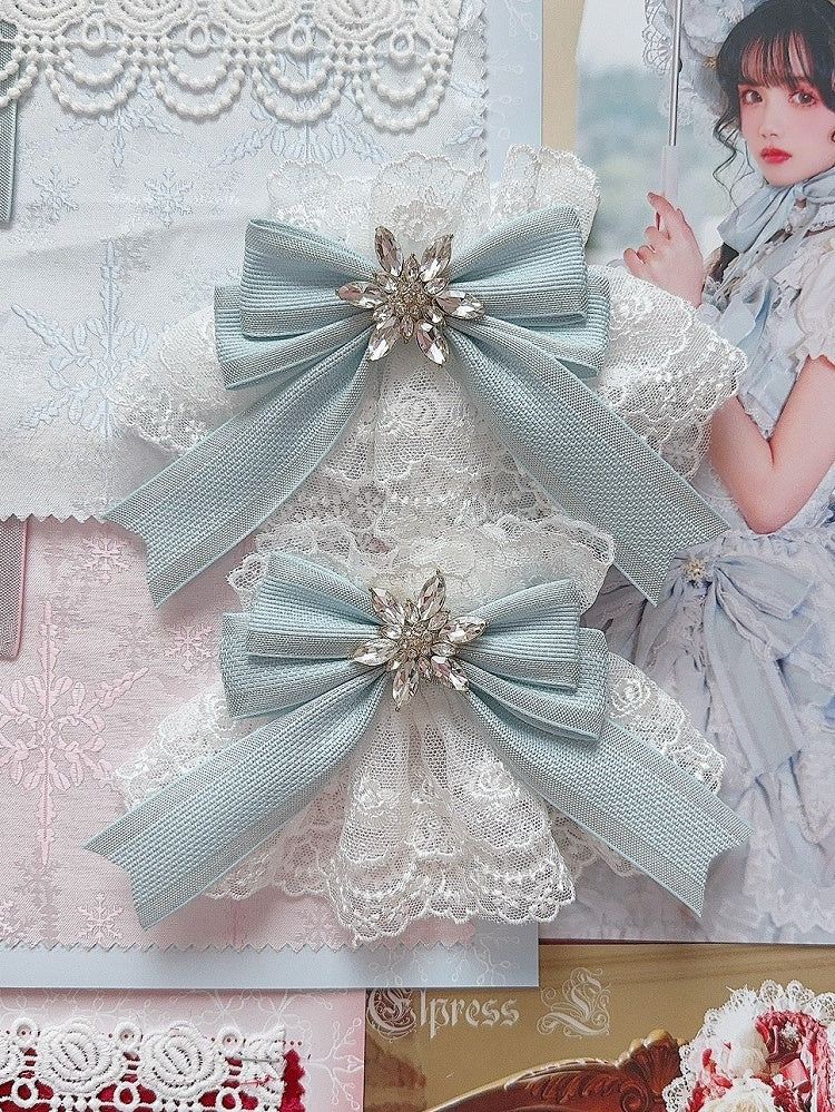 Options Rhinestone 5 Decorated Color Bowknot Snow Cuffs Wrist