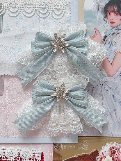 Options Rhinestone 5 Decorated Color Bowknot Snow Cuffs Wrist